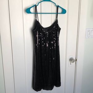 Short Black Sequin Dress